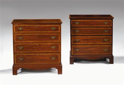 Pair of George III style mahogany