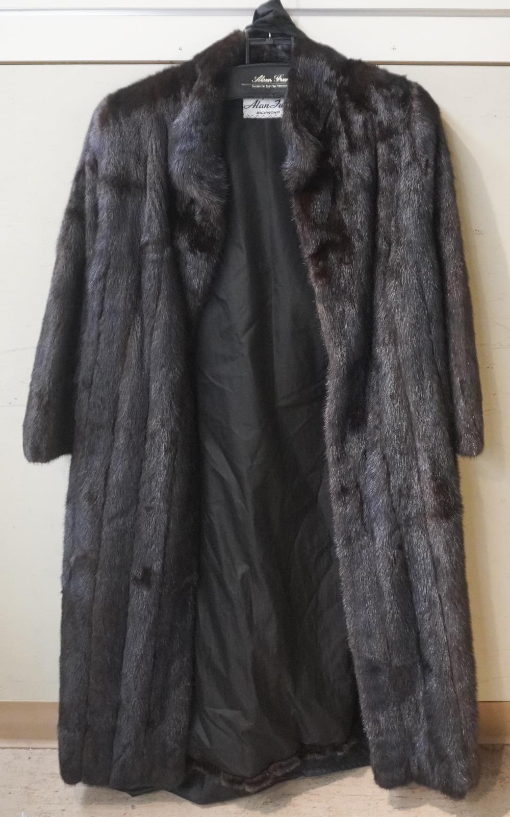 DARK MINK COAT, RETAILED BY ALAN