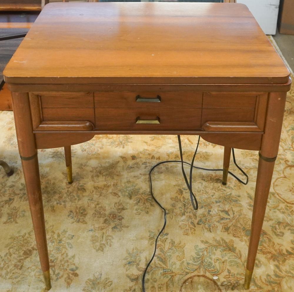 MAPLE SEWING CABINET WITH SINGER