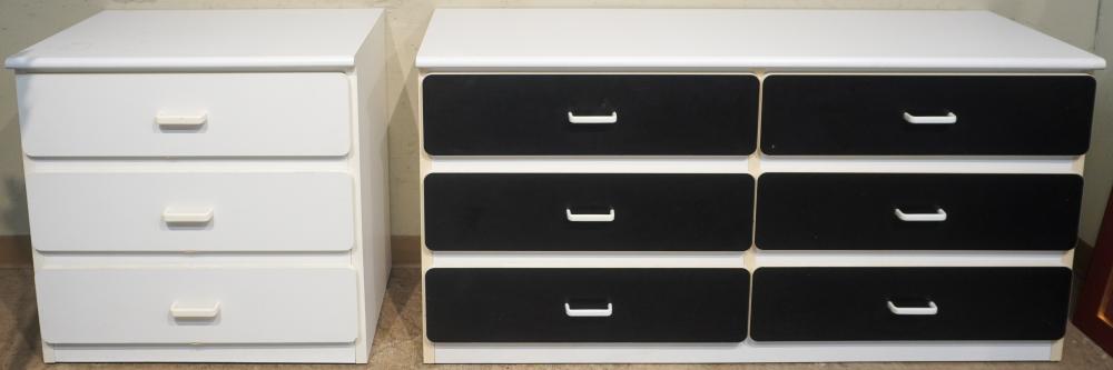 WHITE PAINTED DOUBLE DRESSER AND 2e84a4