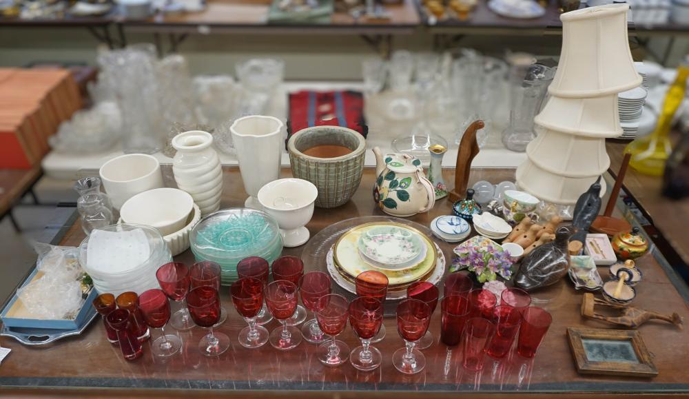 COLLECTION OF CRANBERRY GLASS,