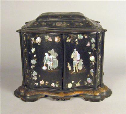 Victorian mother-of-pearl inlaid papier-mache