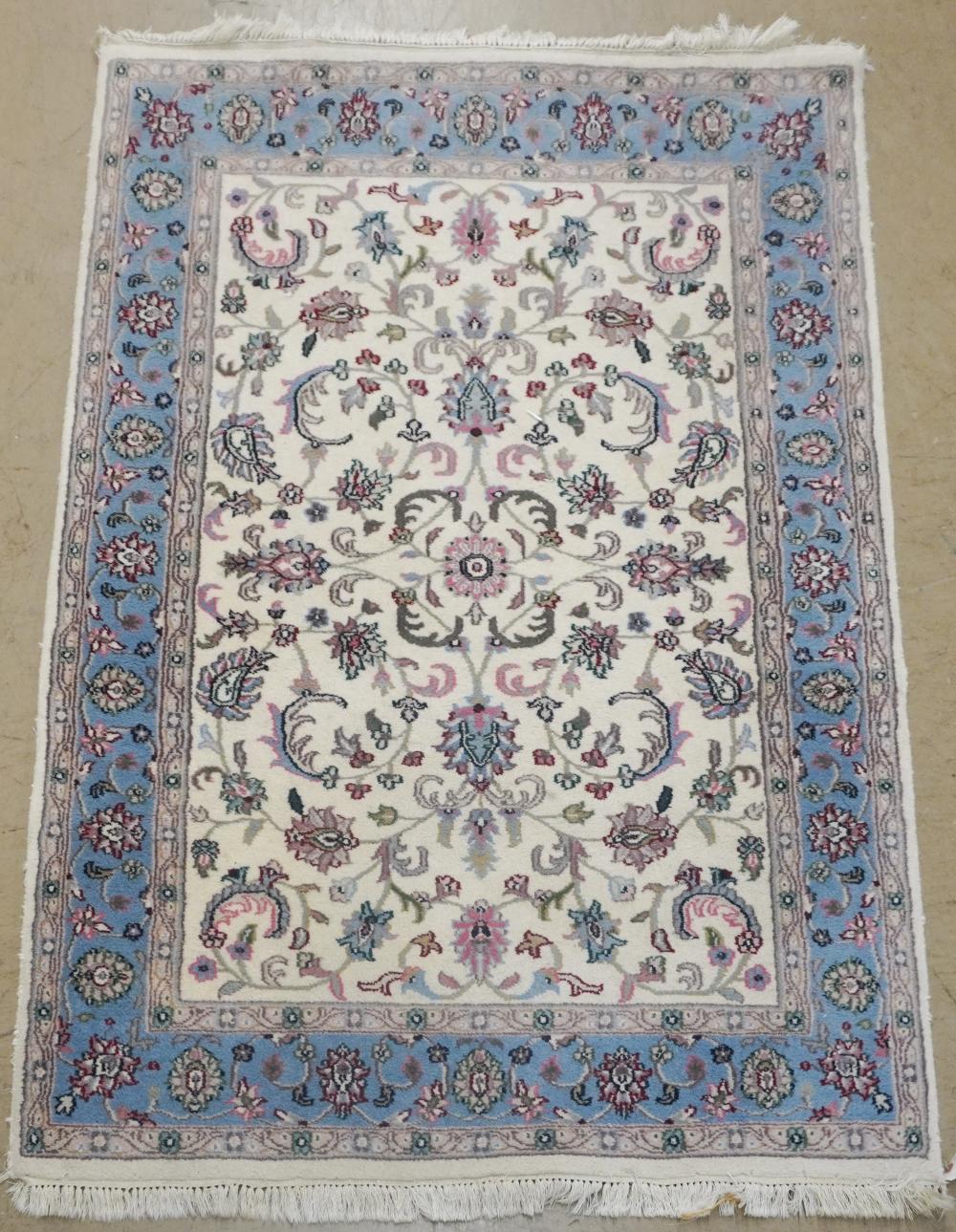 INDO TABRIZ IVORY GROUND RUG, 6