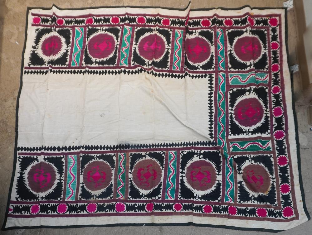 BOKHARA SILK AND COTTON EMBROIDERED