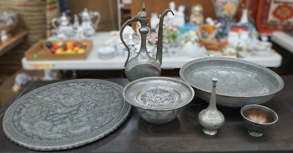 GROUP OF MIDDLE EASTERN TIN-PLATED