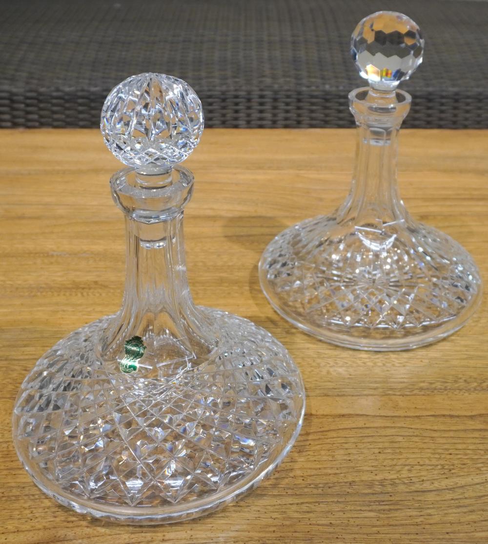 TWO WATERFORD CUT CRYSTAL SHIP'S