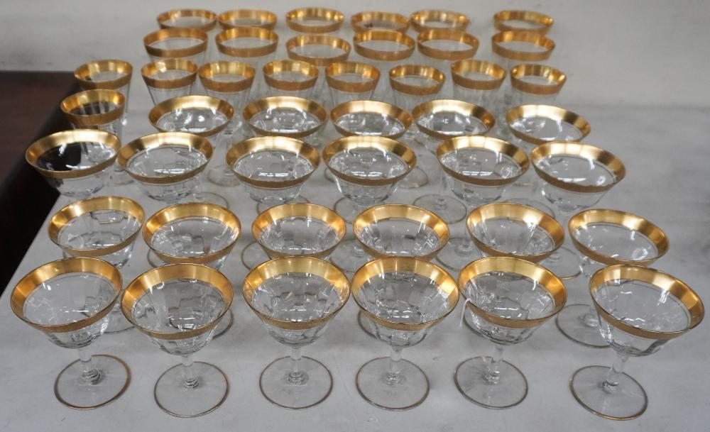 EUROPEAN GOLD BAND CRYSTAL 44-PIECE