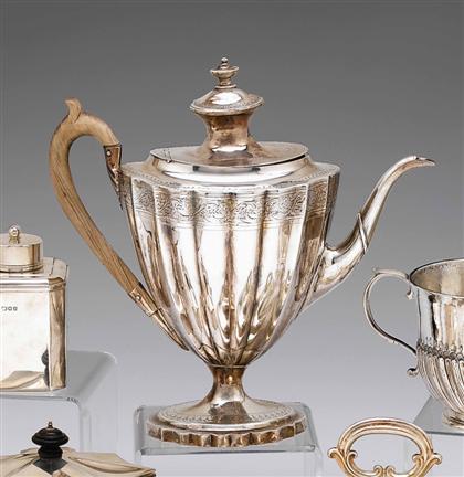 George III sterling silver coffeepot 4a6ff