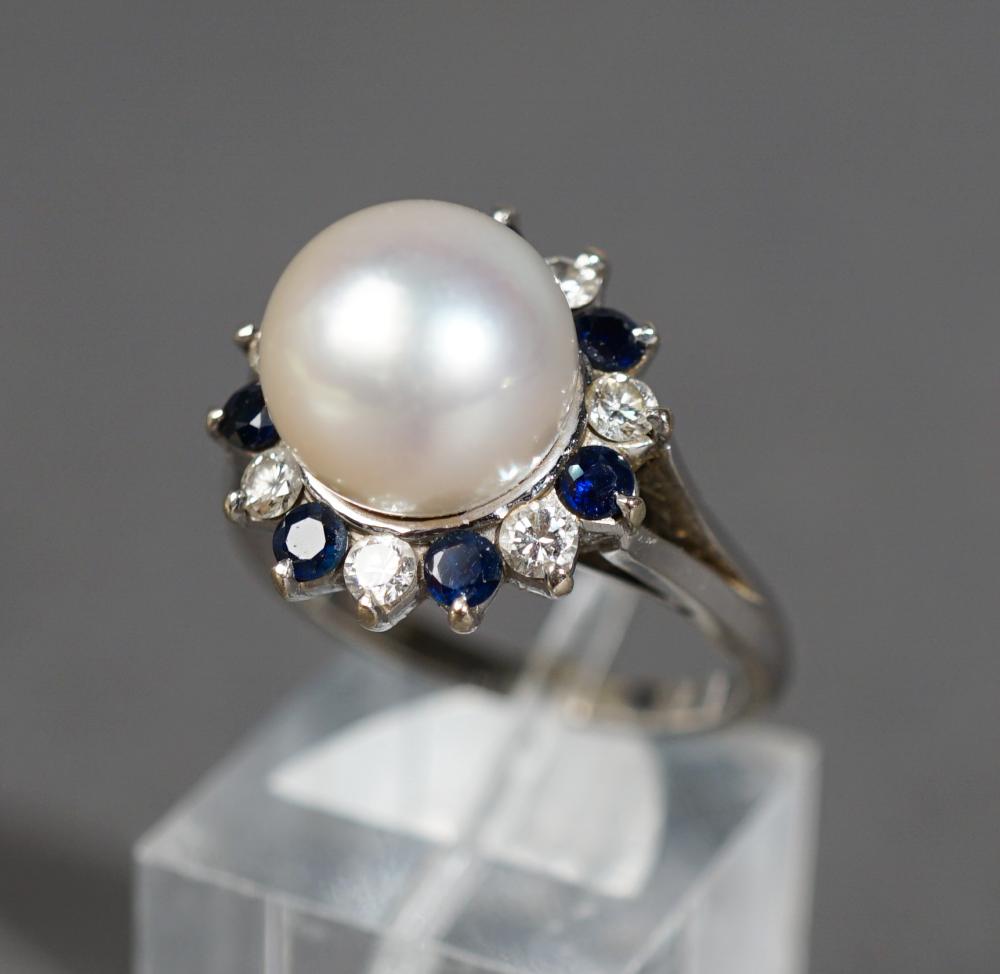 14 KARAT WHITE GOLD PEARL DIAMOND 2e8600