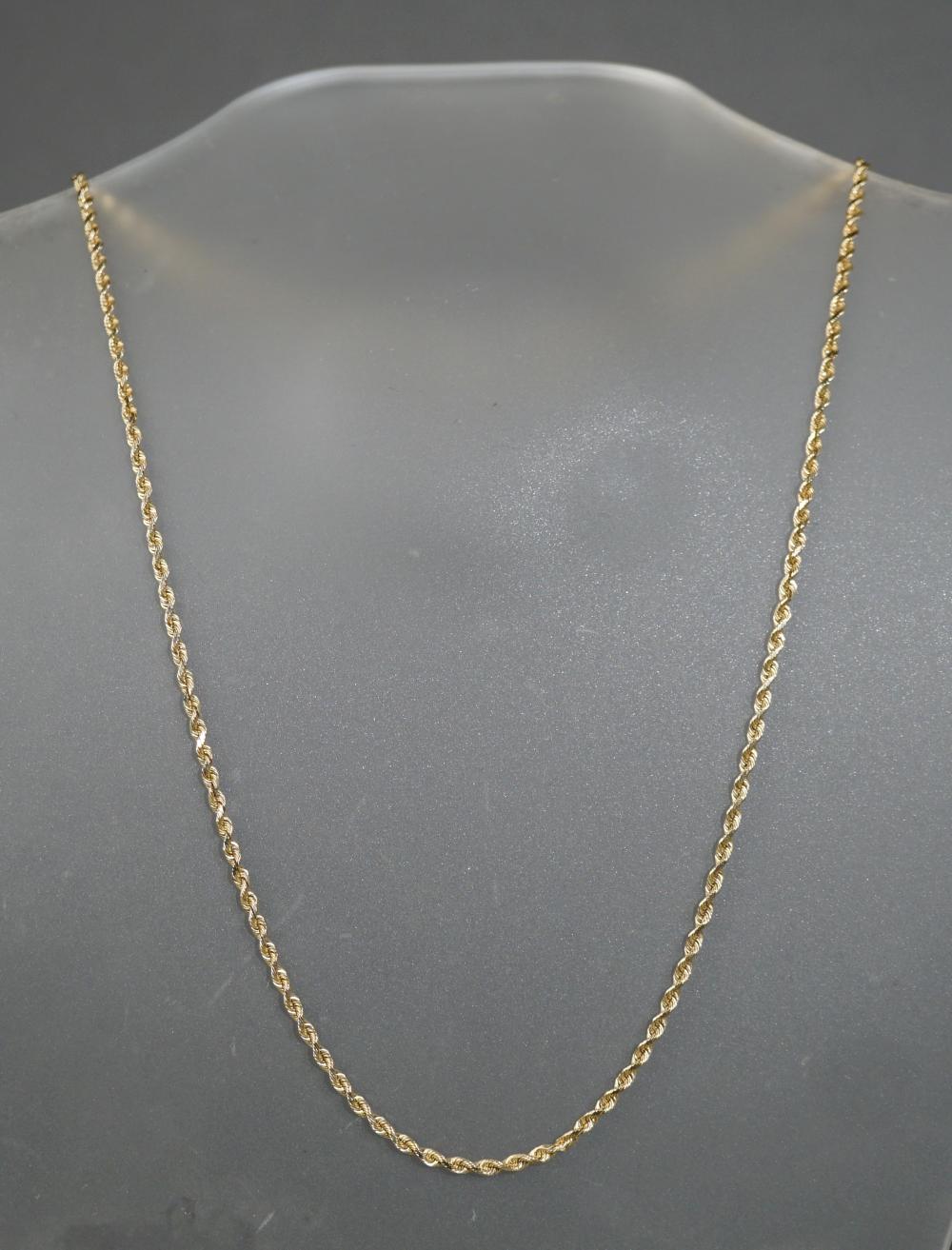 14-KARAT YELLOW-GOLD ROPE CHAIN