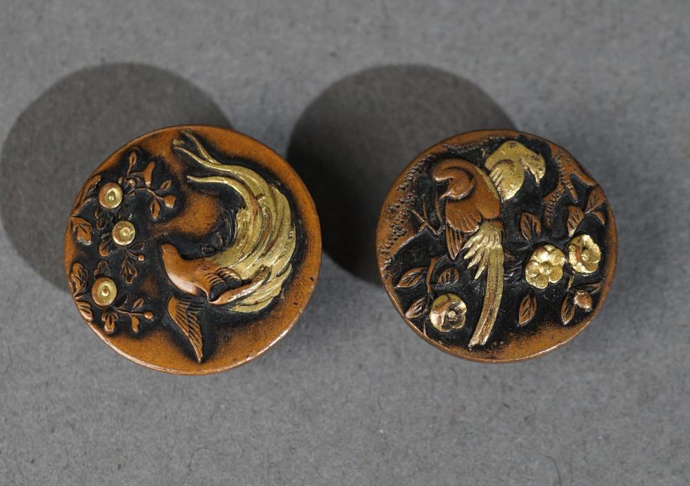 PAIR OF JAPANESE SHAKUDO CUFFLINKSPair