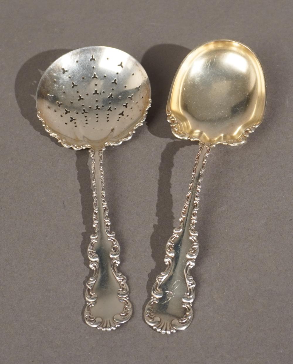 TWO WHITING SILVER CO. 'LOUIS XV'