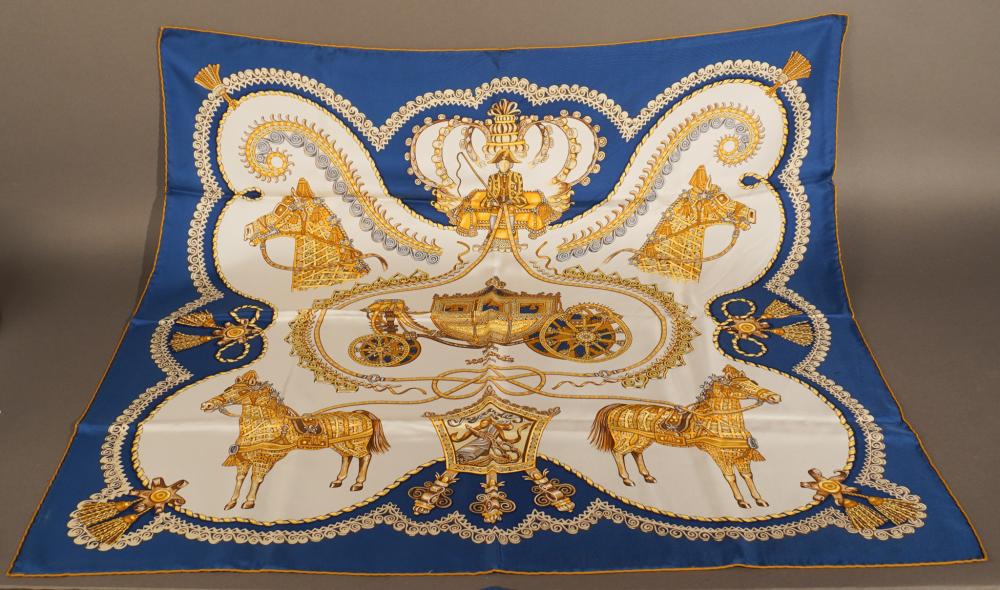 HERMES ‘PAPEROLES’ SILK SCARF