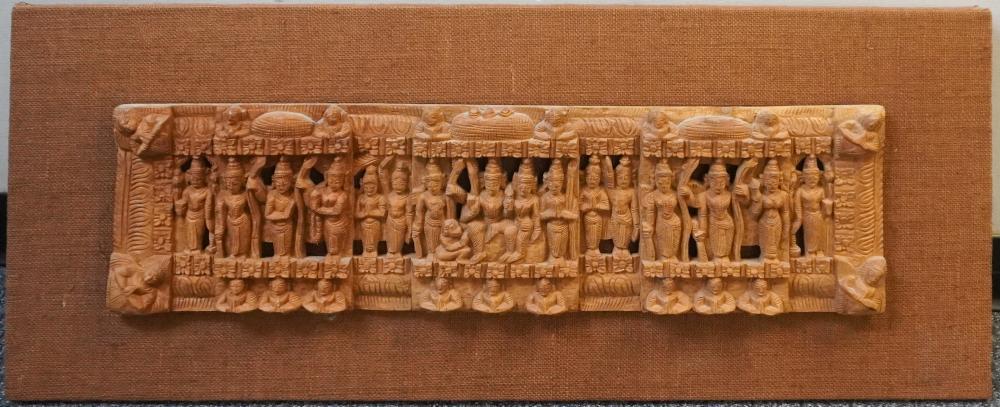 INDIAN CARVED FRUITWOOD FRIEZE  2e86c4
