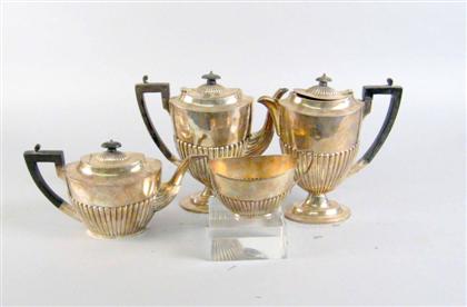 George V sterling silver four piece