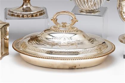 Victorian silverplate covered tureen