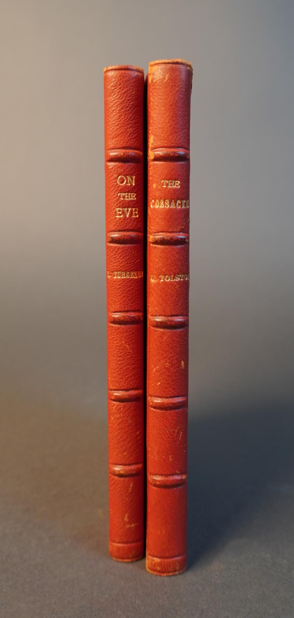 TWO RUSSIAN CLASSIC LITERATURE VOLUMES,