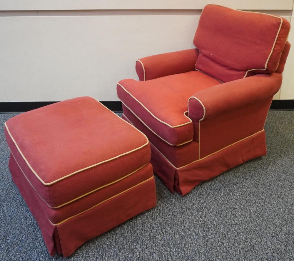 LEE INDUSTRIES RED UPHOLSTERED