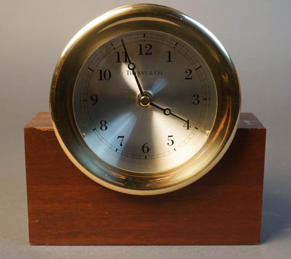 TIFFANY & CO. BRASS SHIP'S CLOCK