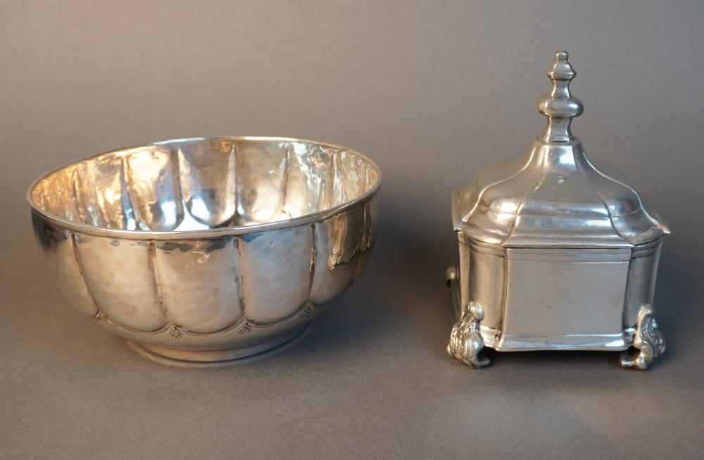 MIDDLE EASTERN SILVER PLATE BOWL