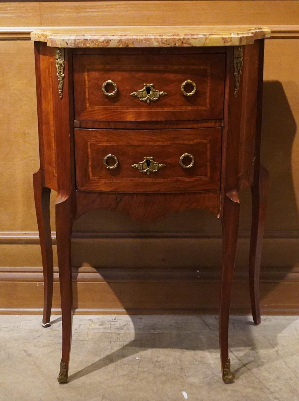 LOUIS XV STYLE INLAID FRUITWOOD