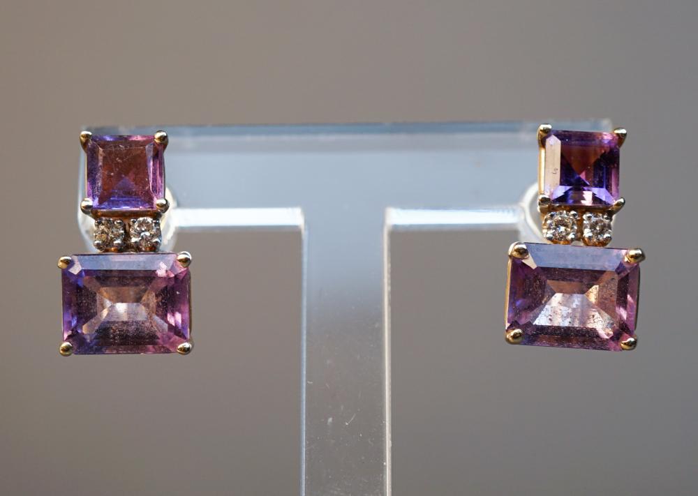 TESTED 14 KARAT YELLOW GOLD AMETHYST 2e8891