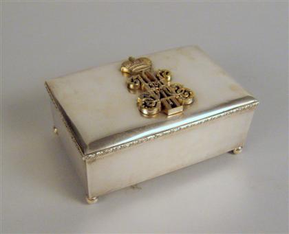 Russian silver cigar box Rectangular 4a744