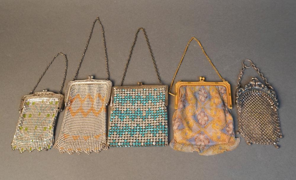 GROUP OF METAL BEADED PURSES AND