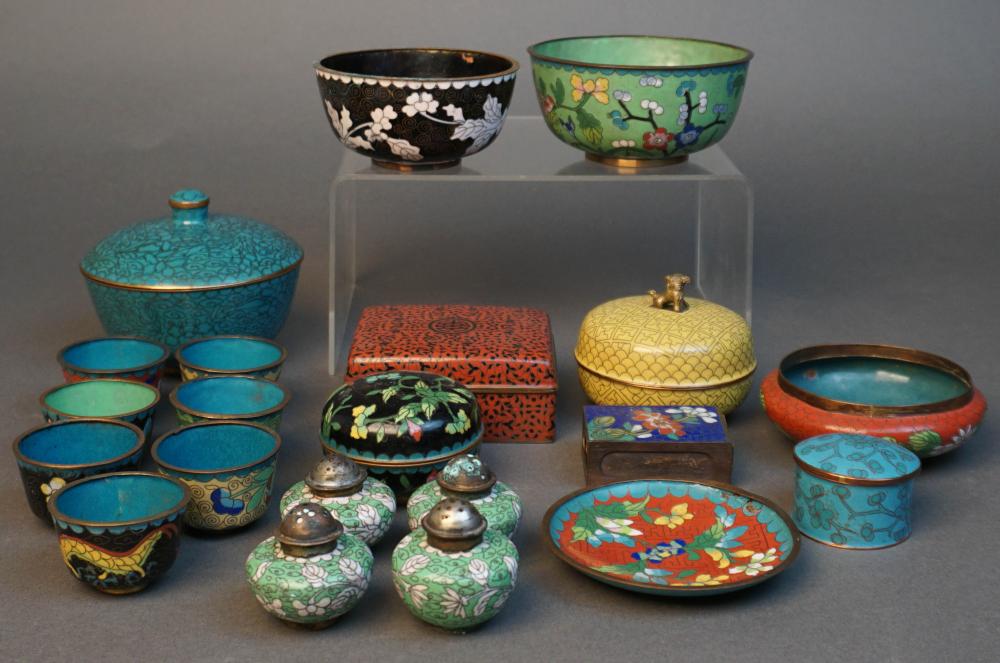 GROUP OF CHINESE CLOISONNE ENAMEL 2e88e0