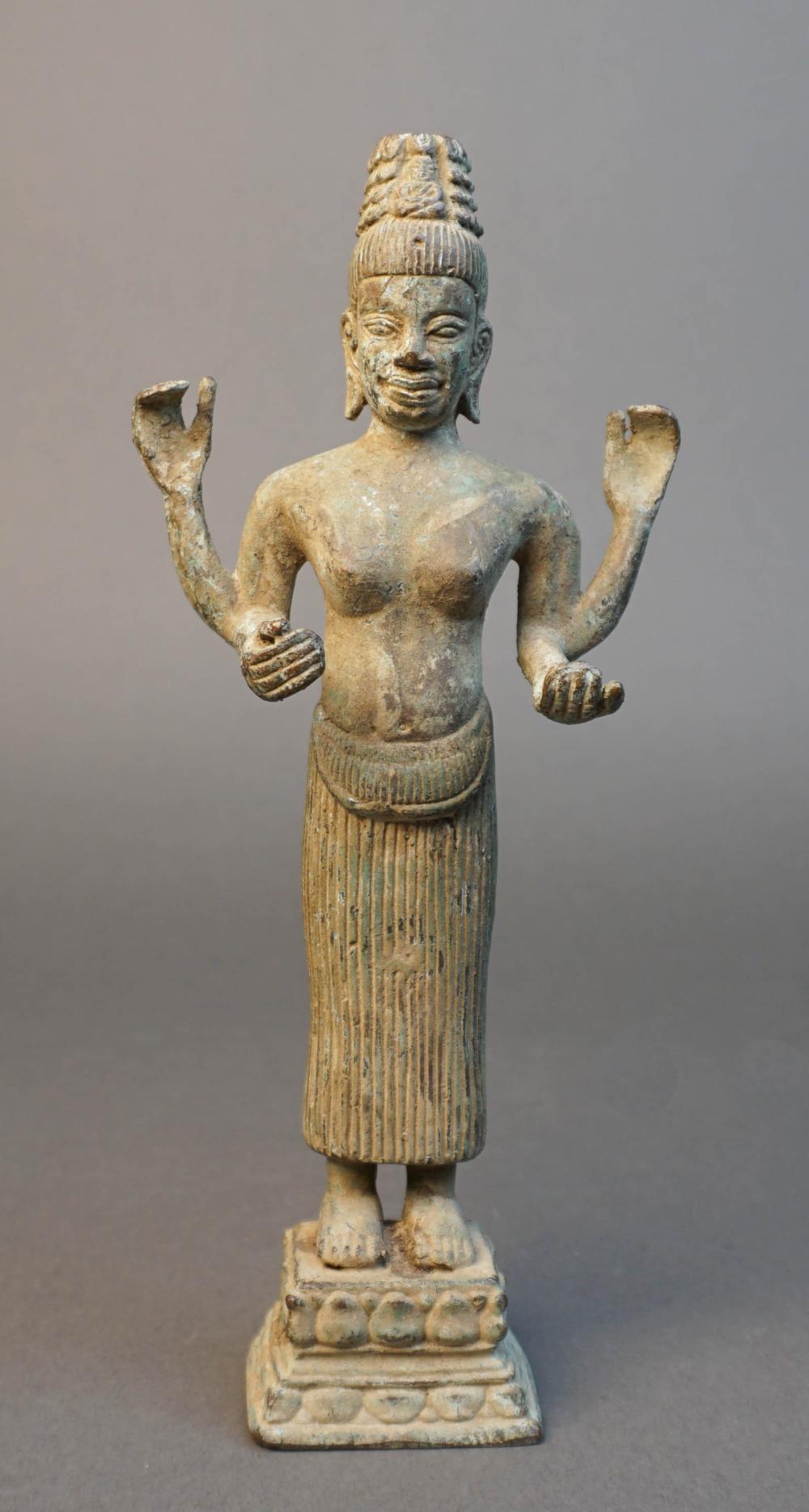 CAMBODIAN BRONZE FIGURE OF THE