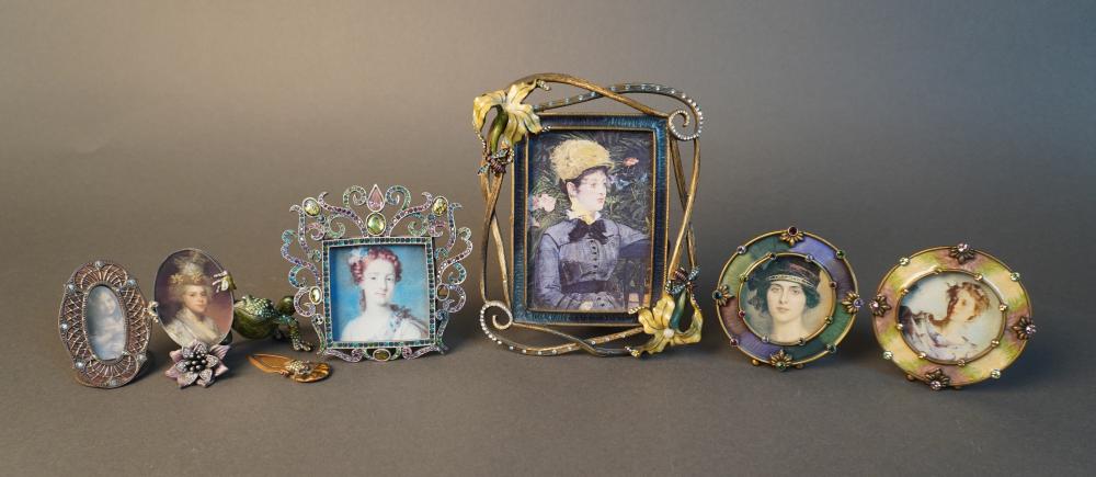 GROUP OF JAY STRONGWATER PHOTO FRAMES,