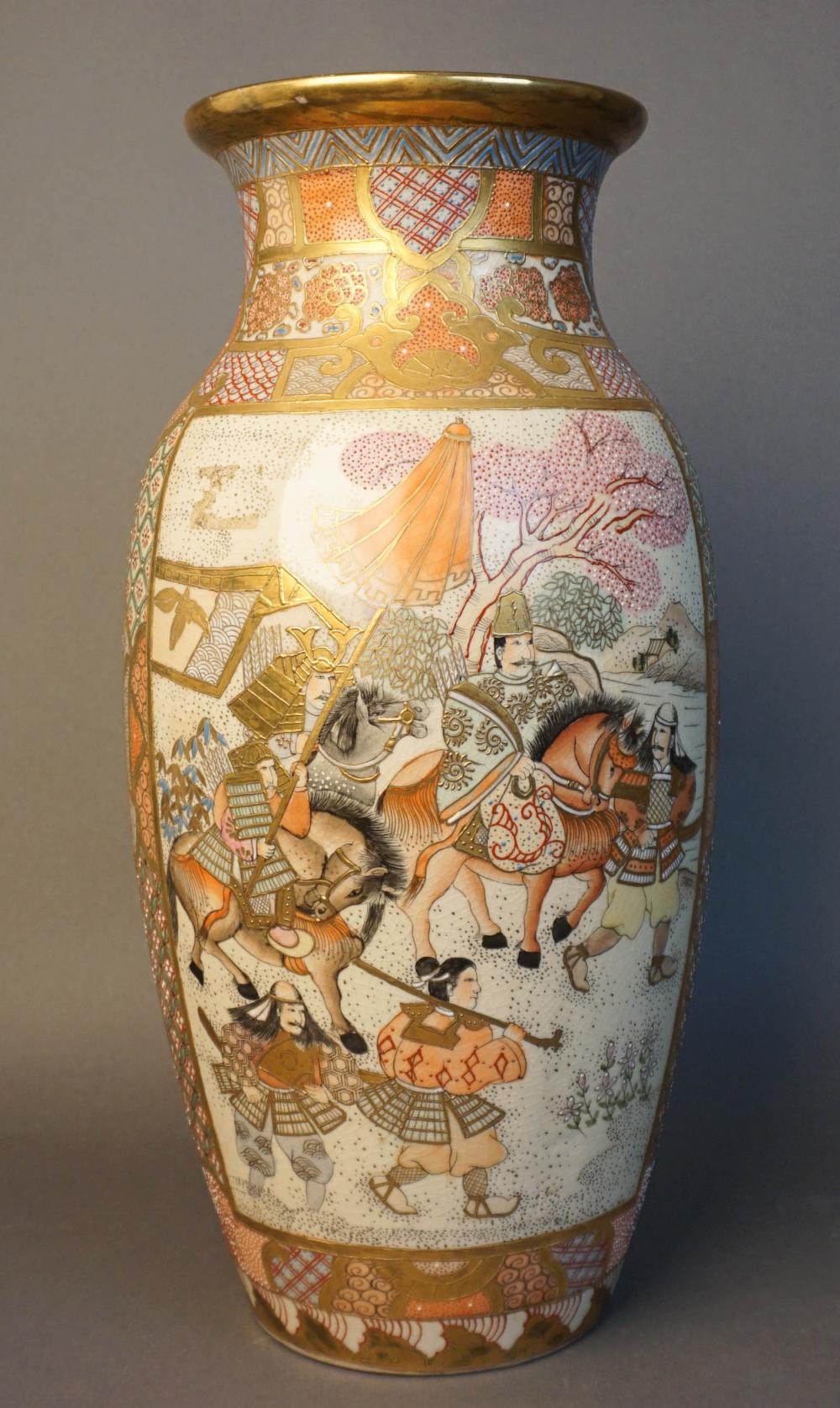 SATSUMA TYPE VASE HEIGHT 18 1 4 2e890c