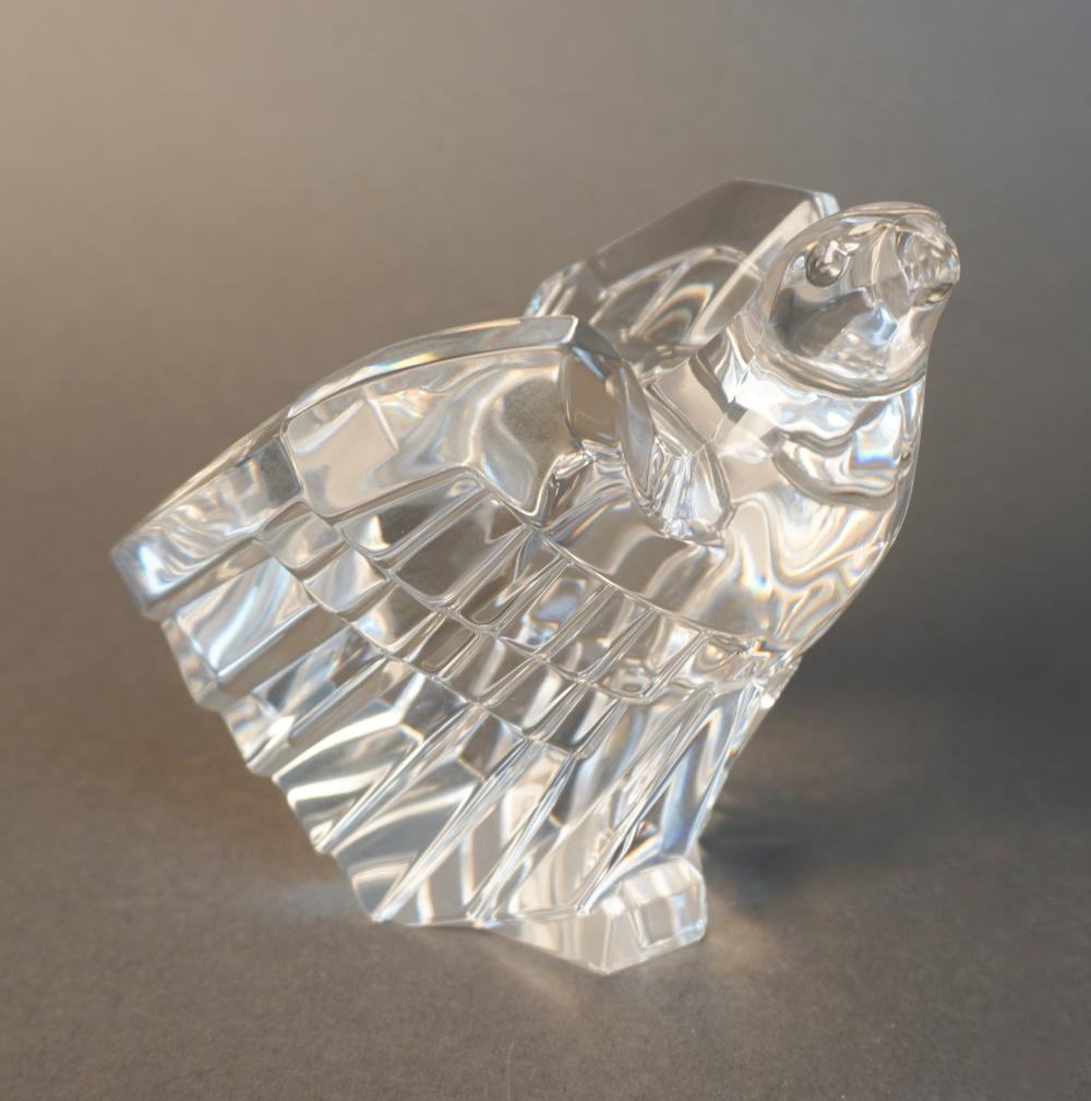 STEUBEN CRYSTAL FIGURE OF AN EAGLE,