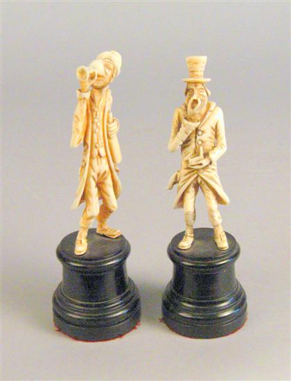 Two amusing German carved ivory 4a75a