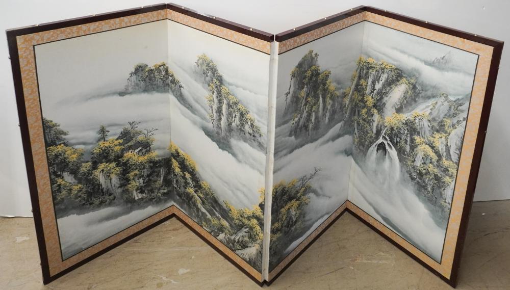 CHINESE FOUR PANEL TABLE SCREEN  2e89b0