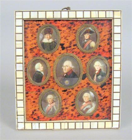 Group of German miniature portraits