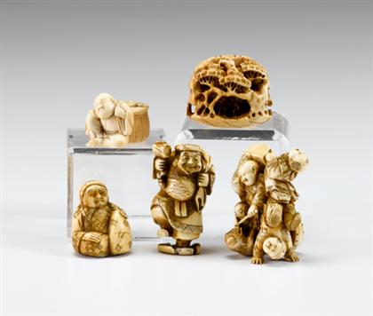 Five Japanese ivory studies  4a381