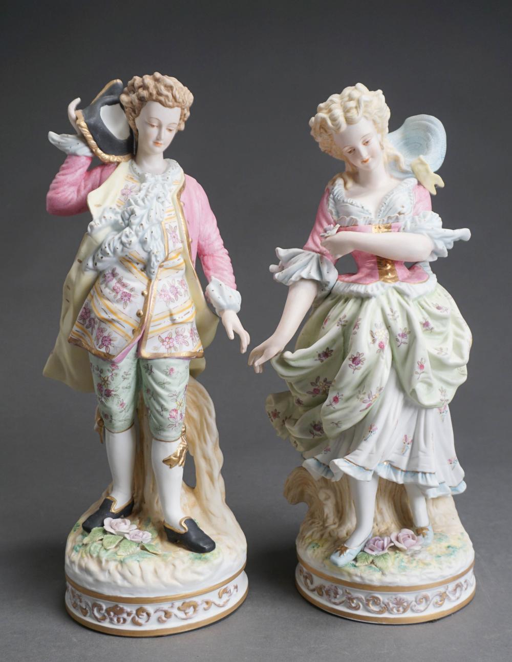 PAIR OF CONTINENTAL POLYCHROME