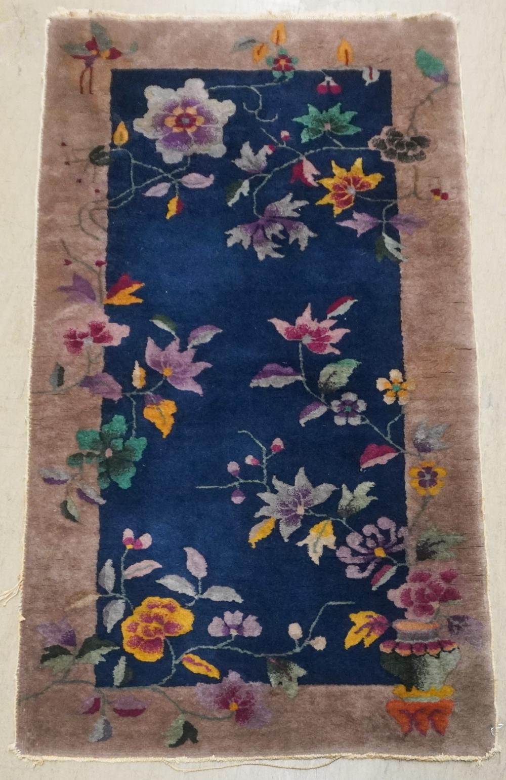 CHINESE NICHOLS RUG, 4 FT 9 IN