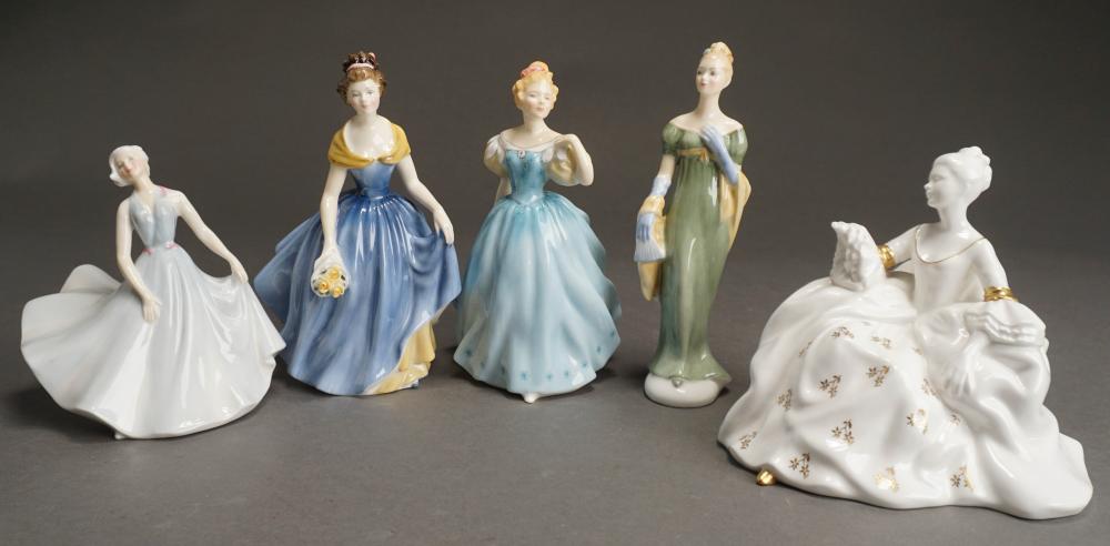 FIVE ROYAL DOULTON PORCELAIN FIGURINESFive 2e6338