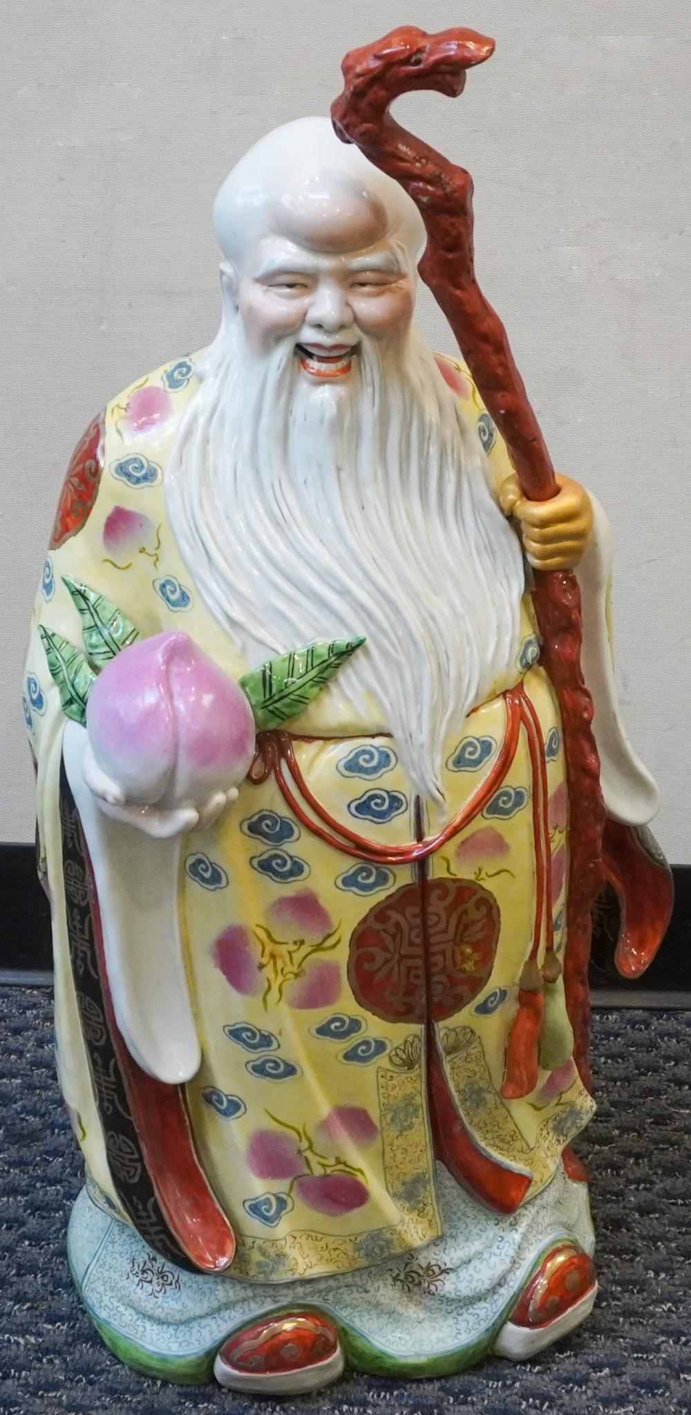 CHINESE PORCELAIN FIGURE OF SHOUXING