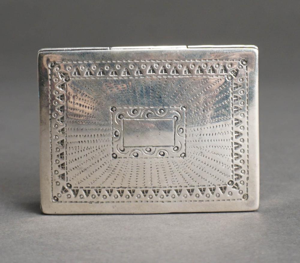 PERUVIAN STERLING SILVER BOX, 2.6