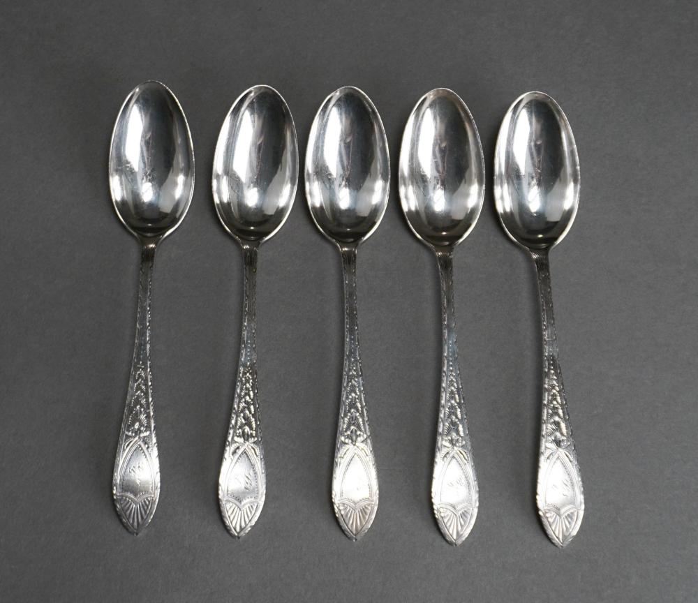 SET OF FIVE TIFFANY & CO. STERLING SILVER