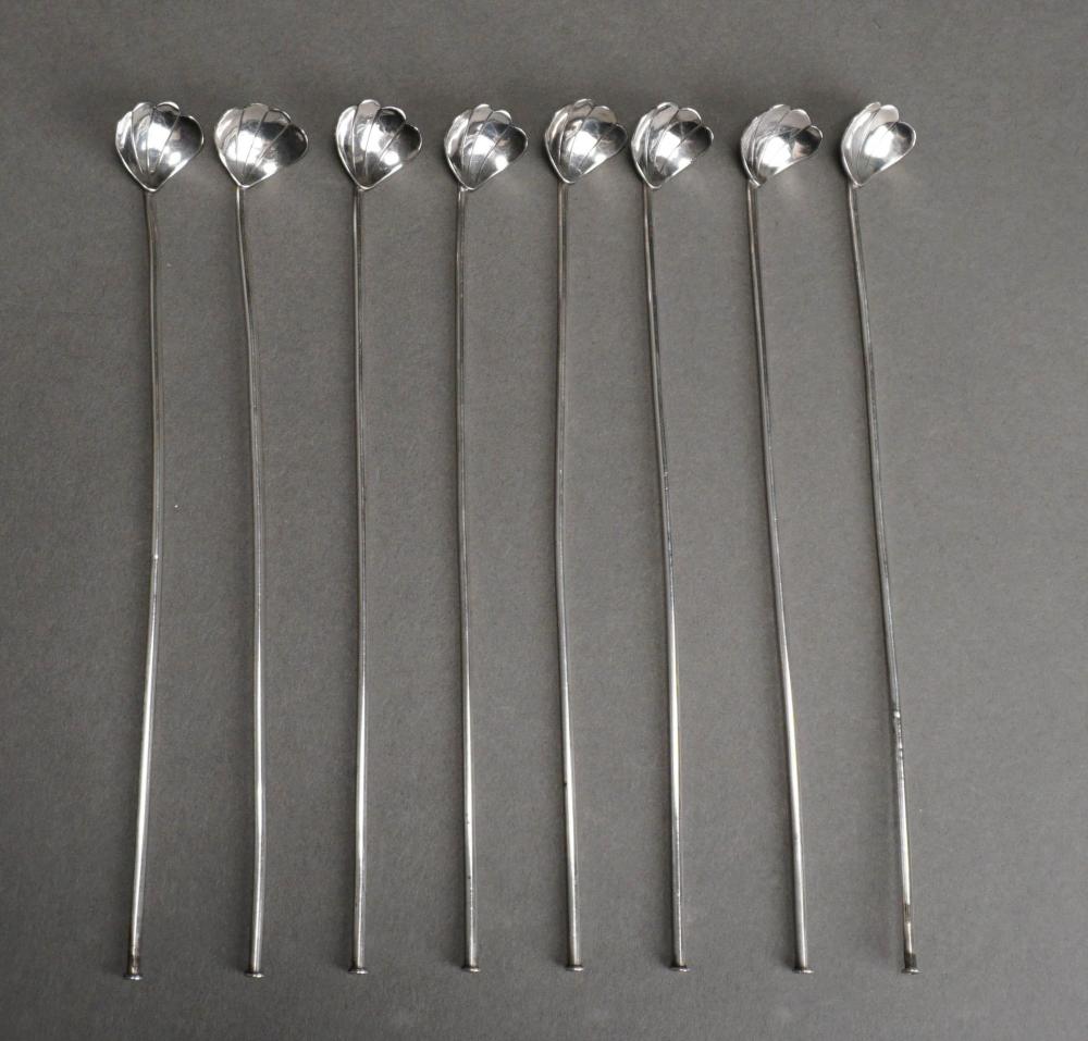 SET OF EIGHT TESTED STERLING SILVER