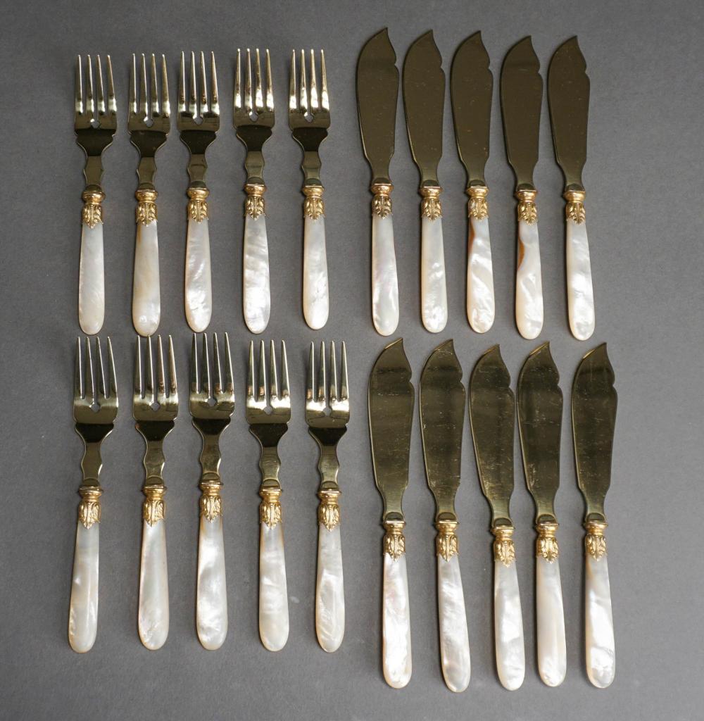 FRENCH 20-PIECE MOTHER OF PEARL