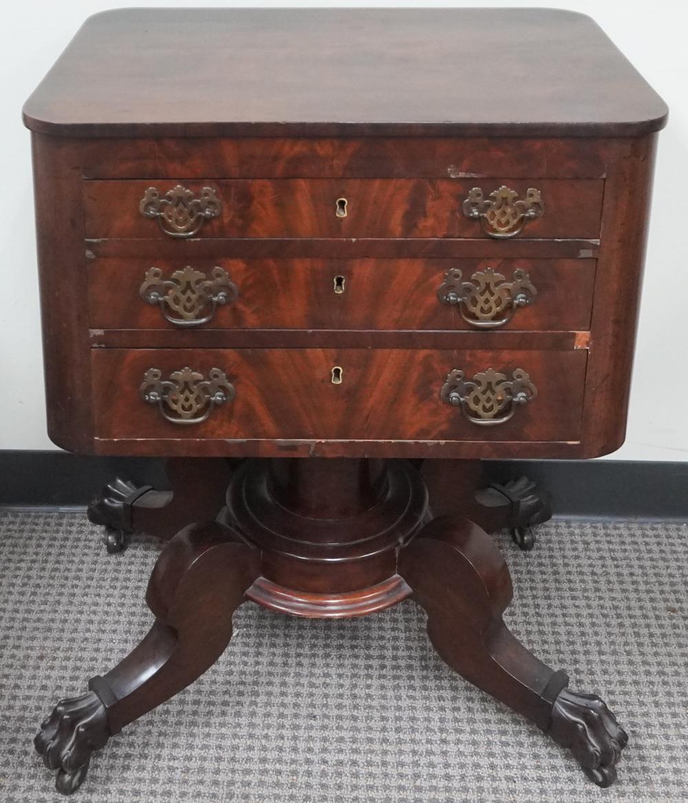 CLASSICAL STYLE MAHOGANY WORK TABLE