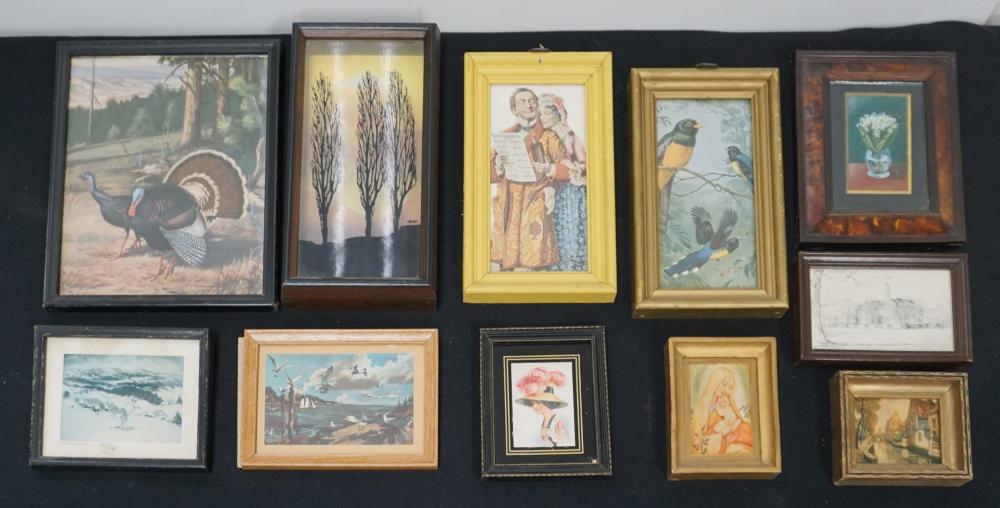 COLLECTION OF ELEVEN ASSORTED FRAMED