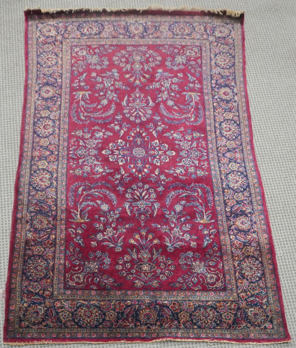 SAROUK RUG 6 FT 11 IN X 4 FT 2