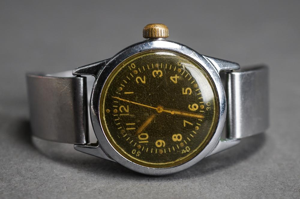WALTHAM STAINLESS STEEL MILITARY WATCHWaltham