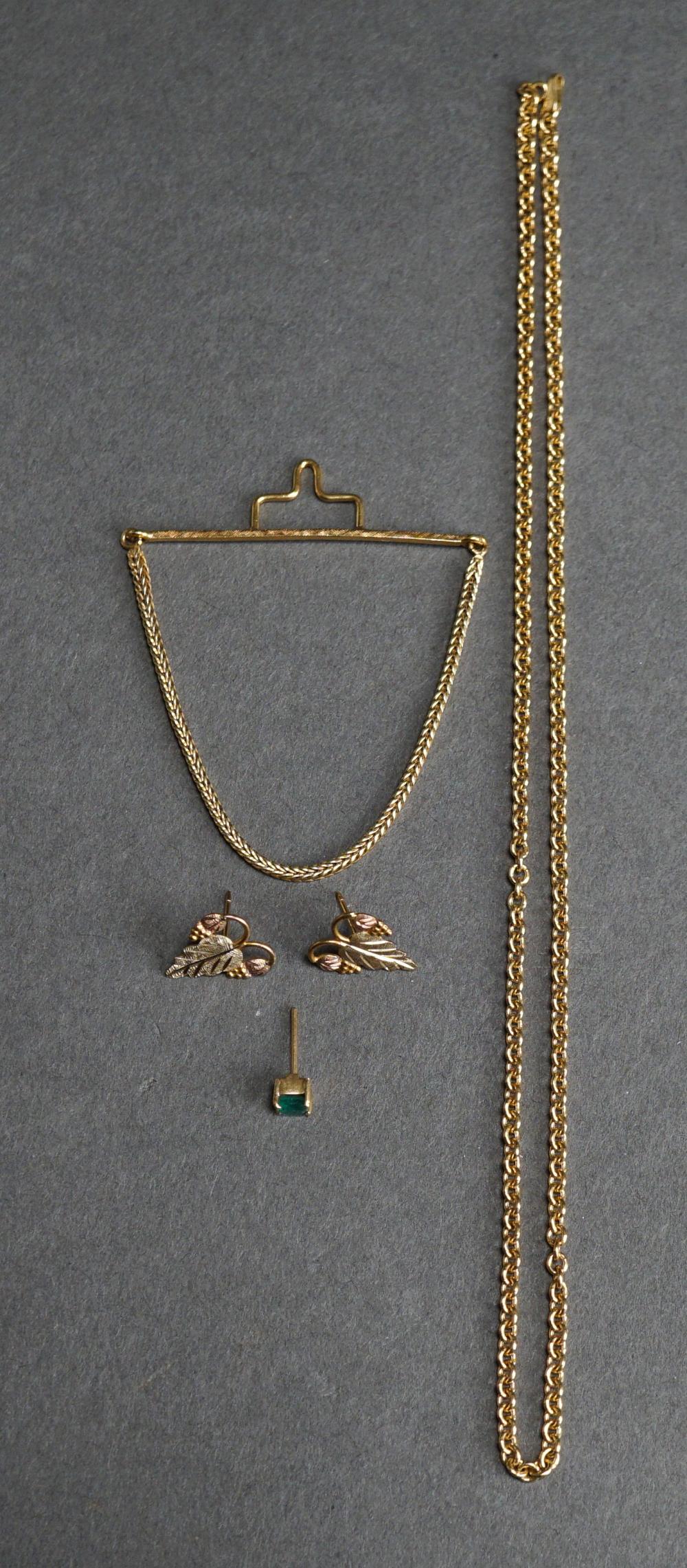 COLLECTION OF GOLD JEWELRY 18K  2e65df